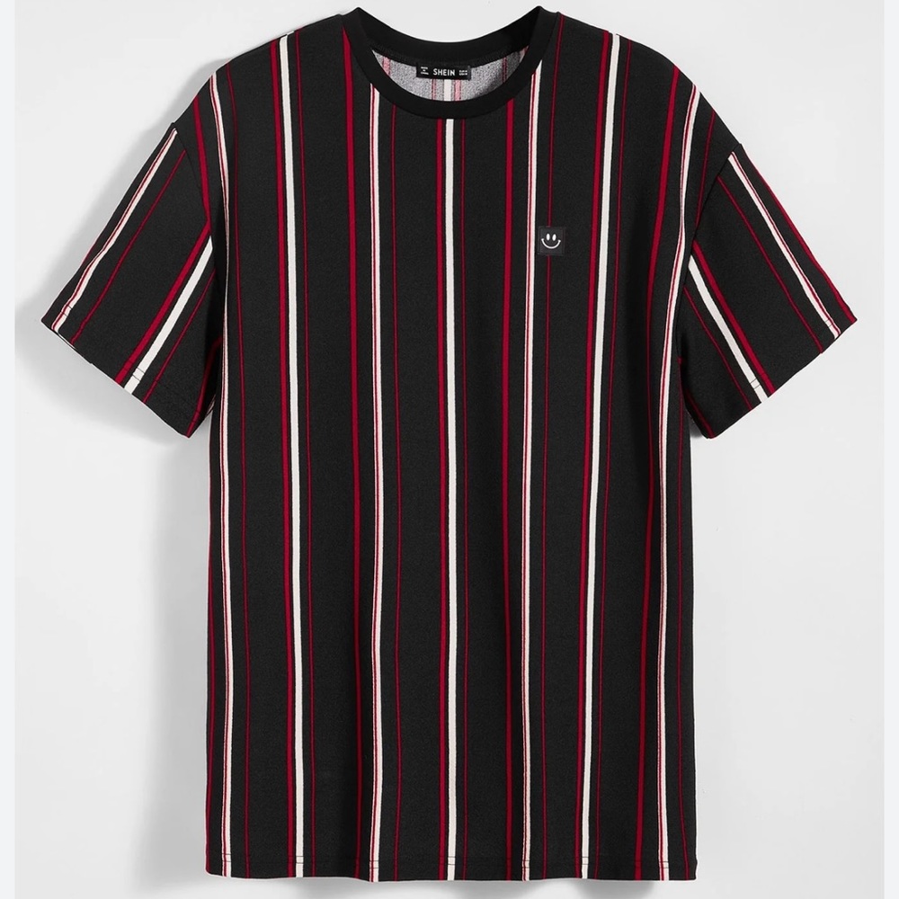SHEIN Striped Short Sleeve T-shirt